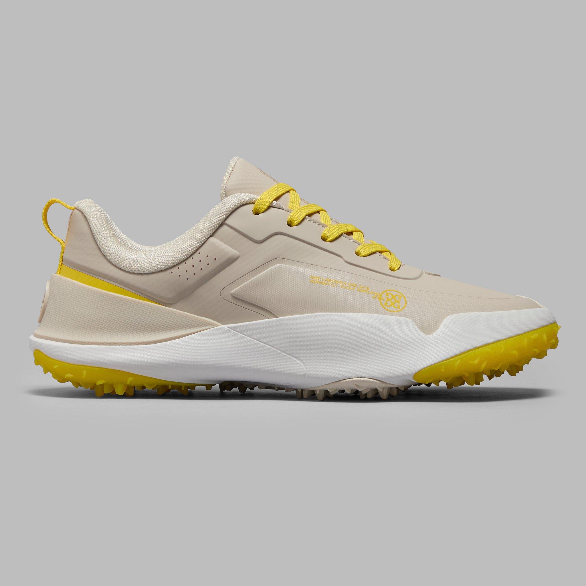 Men's G/18 Spikeless Golf Shoe - Beige/Yellow | G/FORE